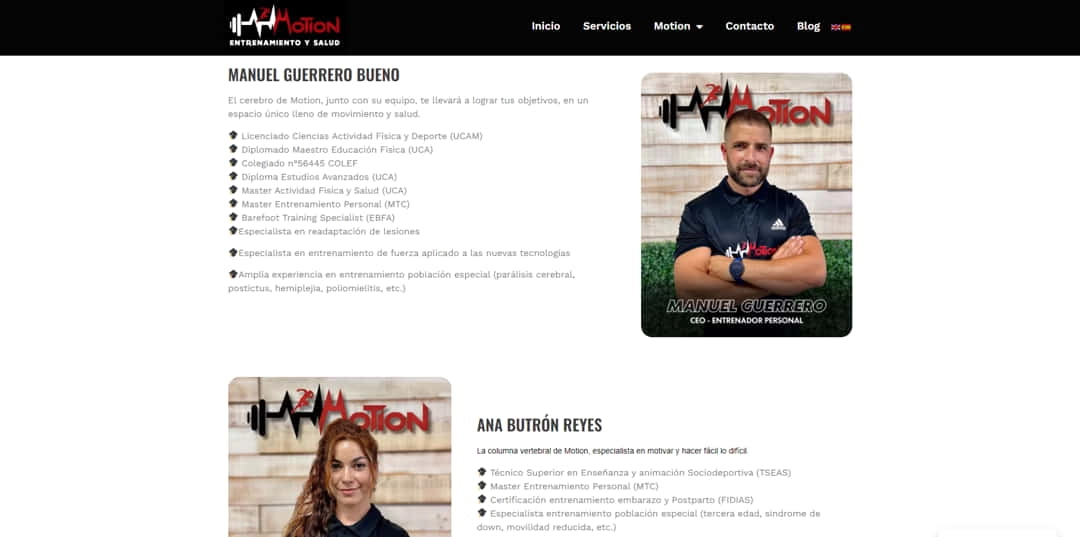 equipo motion
