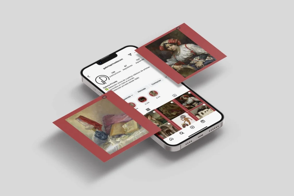 feed redes sociales galeria privada