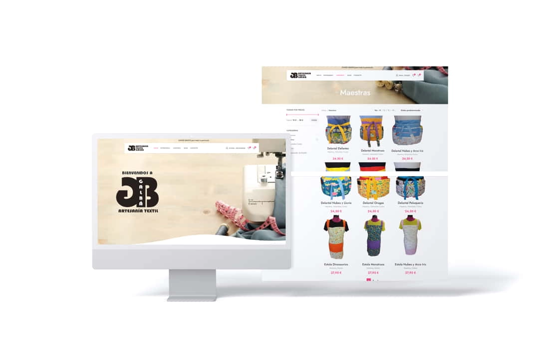 Visionado página web Artesania Textil Galba