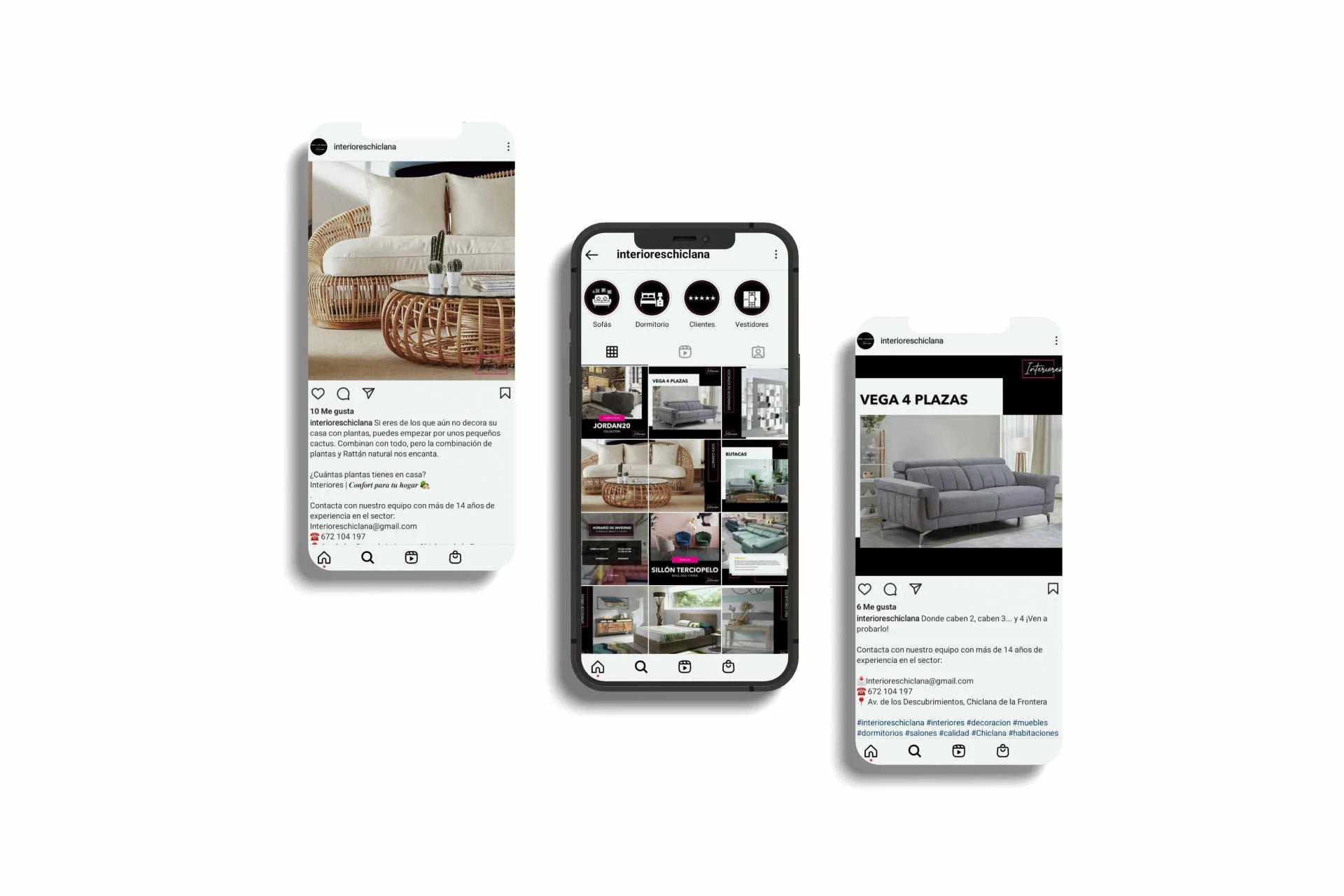 Visionado redes sociales Interiores Chiclana